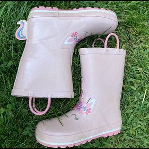 Kids rainboots size 2 unicorn